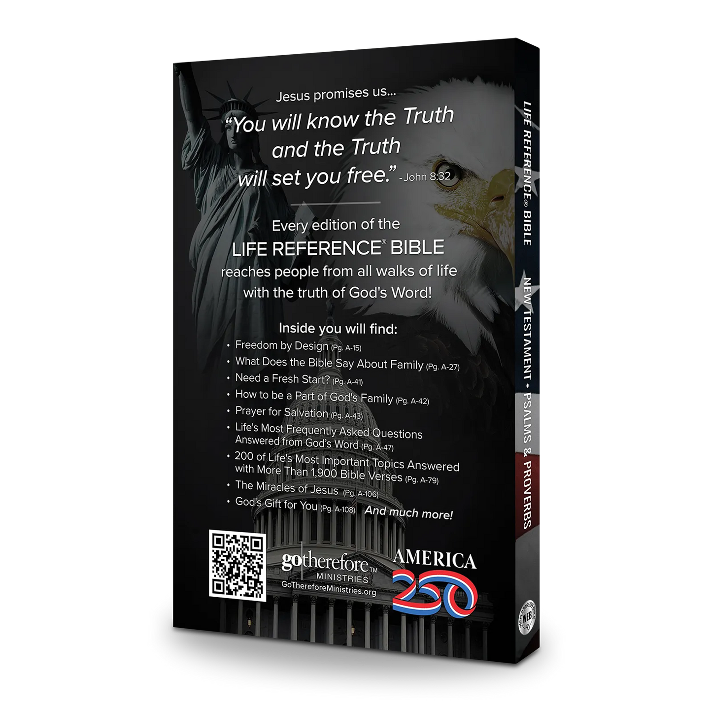 America's 250 Life Reference Bible- Out of Stock- Ships July 2026